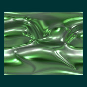 Organic Art Molten Metal Sheet Green Poster
