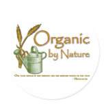 Organic by Nature Round Stickers