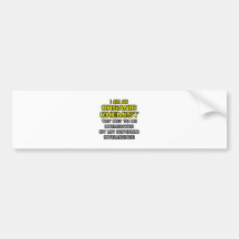 Organic Chemist...Superior Intelligence Bumper Sticker