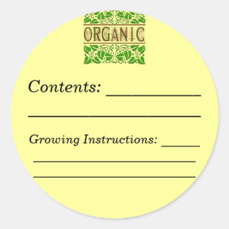 Seed Packet Stickers, Seed Packet Sticker Designs