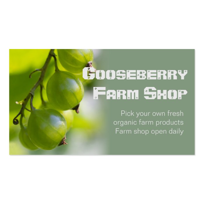 Organic Farm Products CC0209 Business Card