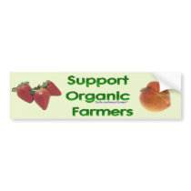 Organic Farmers bumper stickers