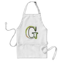 Organic Font illustration Apron