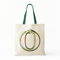 Organic Font illustration Canvas Bags