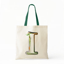 Organic Font illustration Canvas Bags