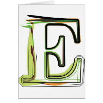 Organic Font illustration Cards