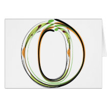 Organic Font illustration Greeting Card