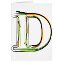 Organic Font illustration Greeting Cards