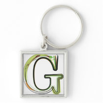 Organic Font illustration Keychain
