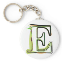 Organic Font illustration Keychain