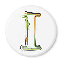 Organic Font illustration Magnets