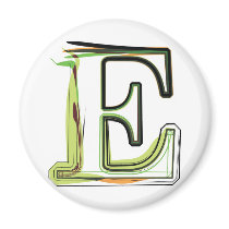 Organic Font illustration Refrigerator Magnet