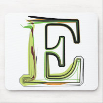 Organic Font illustration Mousepads