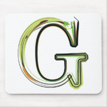 Organic Font illustration Mousepads