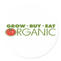 Organic Food Round Sticker