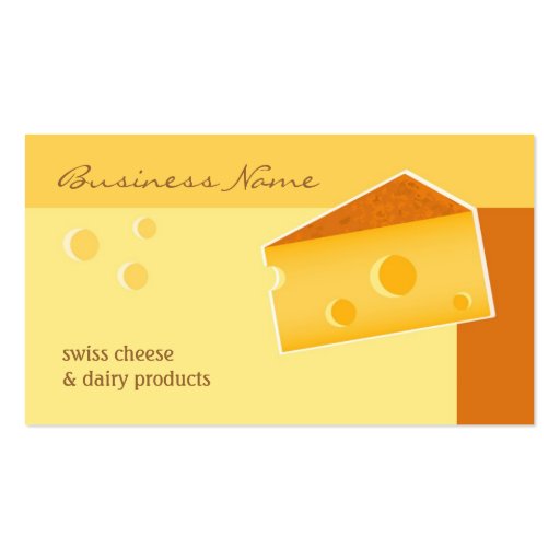 Organic Food Store Business Card (front side)