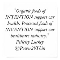 Organic Foods vs. Processed Foods posters