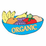 organic fruit bowl acrylic cut out