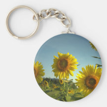 Organic Garden Sunflower Keychain