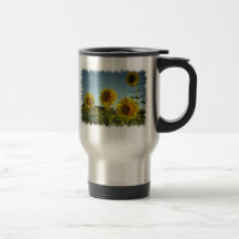 Organic Garden Sunflower Travel Mug