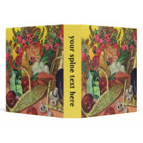 Organic Garden Vegetables 3 Ring Binder