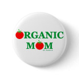Organic Gardening Mom Button button