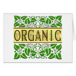 Organic Green Slogan cards