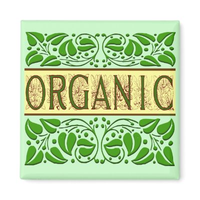 Organic Green Slogan Magnet by thegardenpages