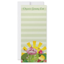 Organic Grocery List Custom Rack Card