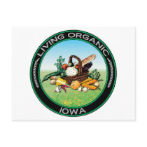 Organic Iowa postcards