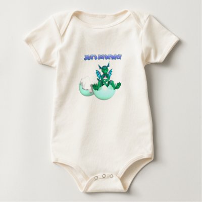 Organic Just Hatched Baby Dragon Onesie shirts