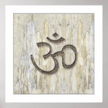 Organic Materials Om Symbol Poster