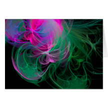 Organic Neon Greeting Card
