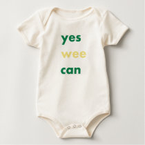 Organic Obama Yes Wee Can Baby Creeper/ t-shirts by milkcandy Organic Obama Yes Wee Can Baby Creeper/ t-shirts