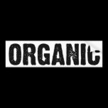ORGANIC on White bumper stickers