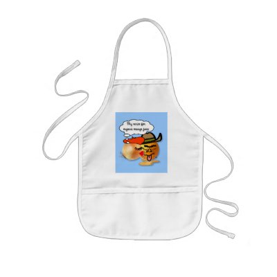 Organic Orange Juice Apron by CrazyClara