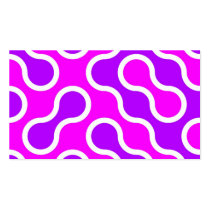 Organic pattern pink and white textured business cards