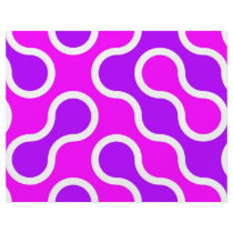 Organic pattern pink and white textured flyer design