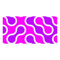 Organic pattern pink and white textured photo cards