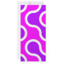 Organic pattern pink and white textured custom rack cards