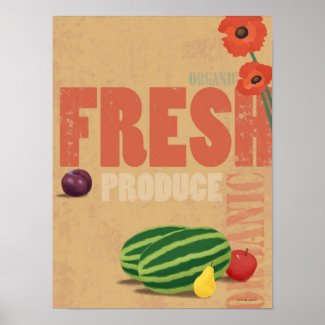 Organic Produce Posters