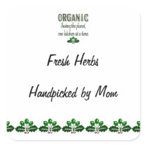 Organic Saving the Planet Custom Canning Label stickers