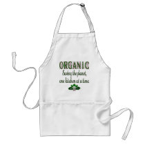 Organic Saving the Planet Green Saying Apron aprons