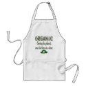Organic Saving the Planet Green Saying Apron by momsretro Organic Saving the Planet Green Saying Apron
