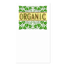 Organic Scrolling Leaves Business Card Template business cards