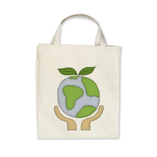 Organic Shopping Tote-Go Green Environment Tote Bags | Zazzle
