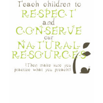 Organic T-Shirt with Environmental Message