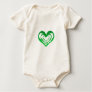 Organic Triple Hearts Green Tshirts