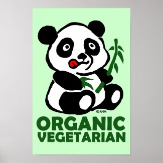 Organic vegetarian posters