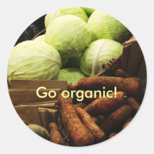 Organic Veggies stickers